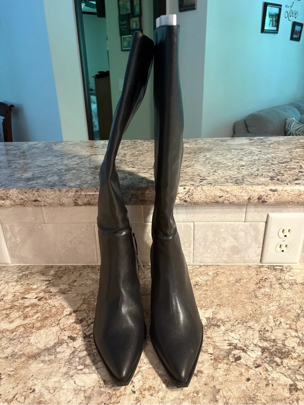 Madden woman’s Black Knee-High Pointed-Toe Women's Boots